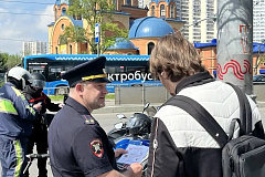 Мотоциклистам ЮАО напомнили о безопасности